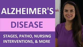 Alzheimer's Disease (Dementia) Nursing: Symptoms, Treatment, Stages, Pathophysiology NCLEX screenshot 3