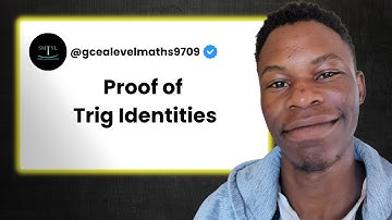 CIE AS Level Math 9709 - Proving Trig Identities