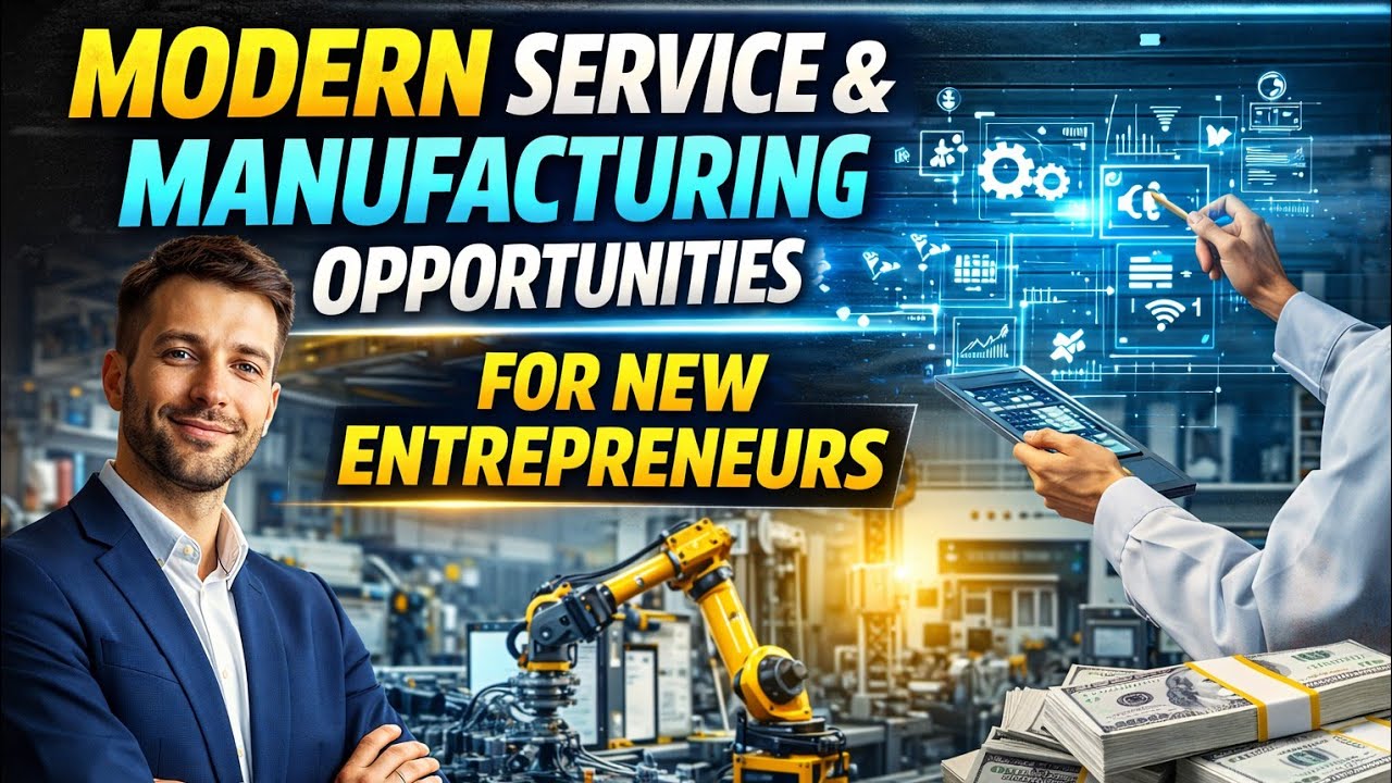 Modern Service & Manufacturing Business Opportunities for New Entrepreneurs (2026 Guide) 