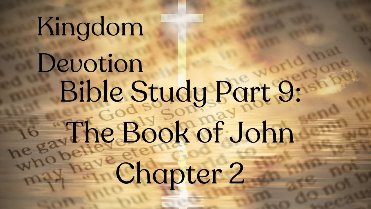 The Book of John Bible Study Part 9 Chapter 2 - YouTube