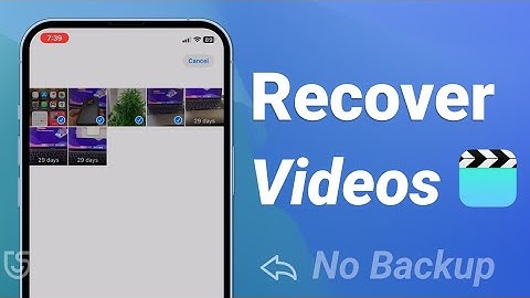 Recover Permanently Deleted Videos on iPhone without Backup  - Even Deleted From Trash!