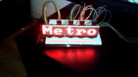 LED Scrolling Matrix application