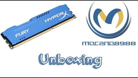 Unboxing - Memória Kingston HyperX Fury 8Gb 1600Mhz