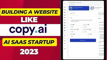 Building a Website like Copy.ai jasper.ai  | SAAS AI Startup Idea: Step-by-Step Tutorial