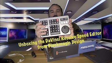 Unboxing the Blackmagic Design Speed Editor for DaVinci Resolve!