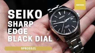 Unboxing Seiko Presage Sharp Edge Blue Dial SPB203J1 - YouTube