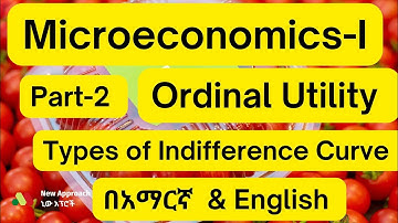 Part-2- Microeconomics-I Chapter-I  #Types of Indifference curve