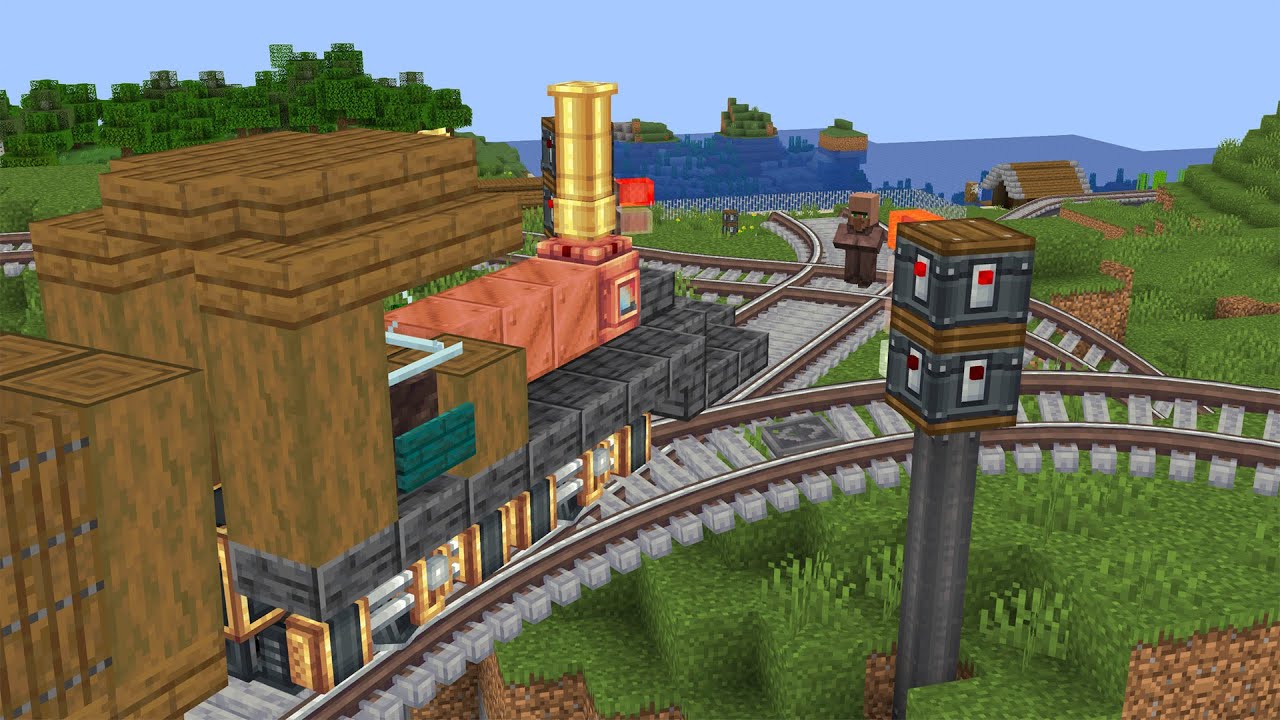 Create Mod Trains in Minecraft are Confusing... - YouTube