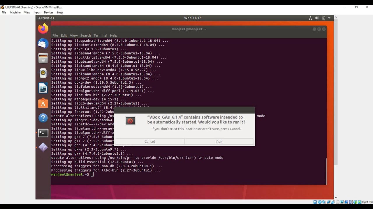 How to Install VirtualBox Guest Additions on Ubuntu - YouTube