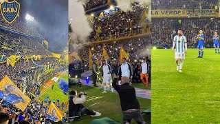 Boca Juniors Fans Go Crazy As Messi Plays In La Bombonera For The First Time Since Winning The WC