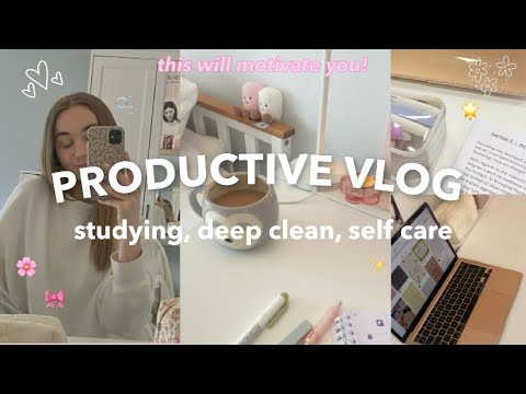 PRODUCTIVE VLOG | days as a year 13 student, balancing study & self care, alevel diaries ep.7