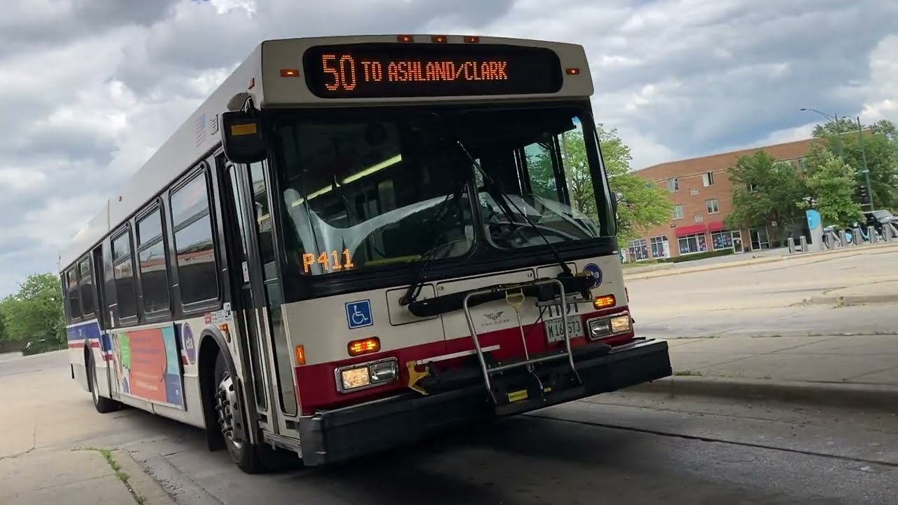 CTA On Board Riding 2006 New Flyer D40LF Bus 1191 on Route 50 Damen from Orange Line to Brown Line