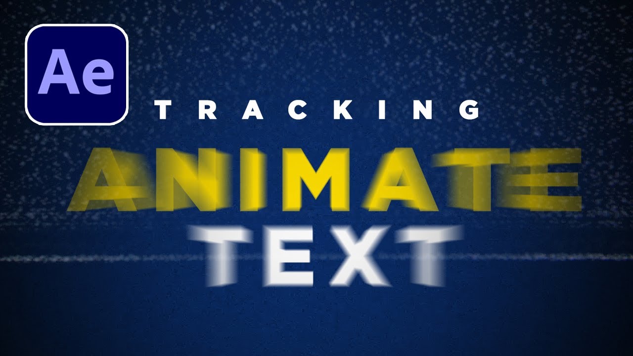 How to Animate Text in After Effects with Tracking - YouTube