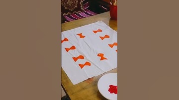 Block printing with potato in 45sec diy #Ep3😱☺️ #shorts #blockprinting