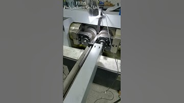 The thread rolling machine produces external threads on steel bars and bolts. #machine#process