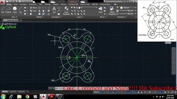 Auto CAD 2015 | 2D Sketch Practice Exercise | Apply Dimension | Example 6 (Part 2)