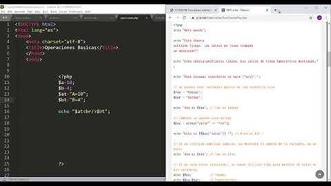 Operaciones Basicas PHP