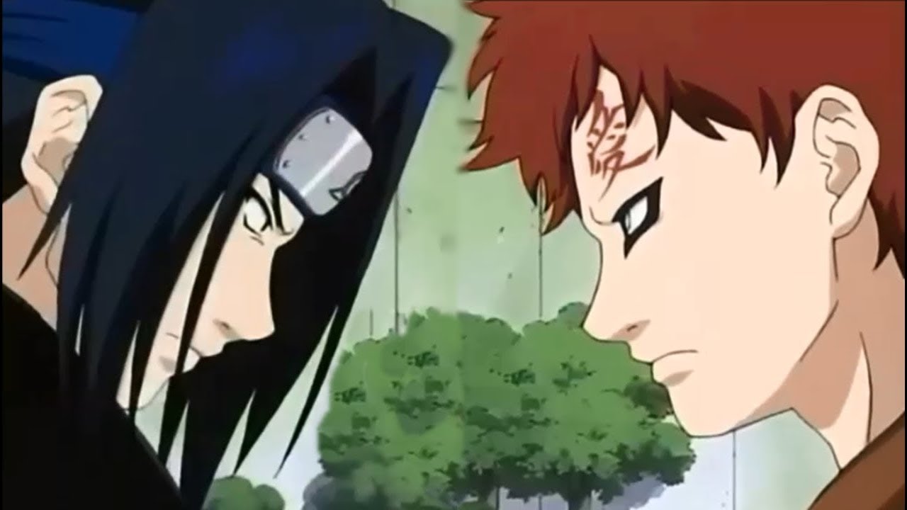 SASUKE UCHIHA VS GAARA - CHIDORI O GOLPE DE MIL PASSAROS CONTRA