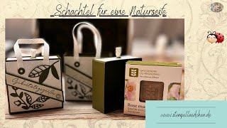 Schachtel für eine Naturseife