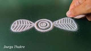 🌿 6 beautiful Unique border rangoli designs for daily purpose | step by step Tutorial | durgathakre