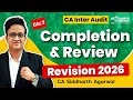 CA Inter Audit Complete Marathon 2026 | Chapter 7 Completion and Review | CA Siddharth Agarwal