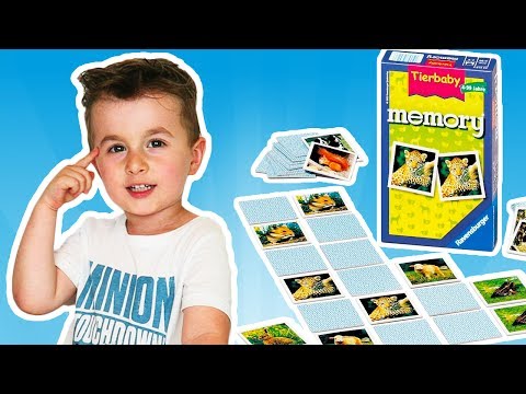 Гра на розвиток пам'яті, уваги Меморі Дитинчата тварин Ravensburger Tierbaby Memory, видео 1