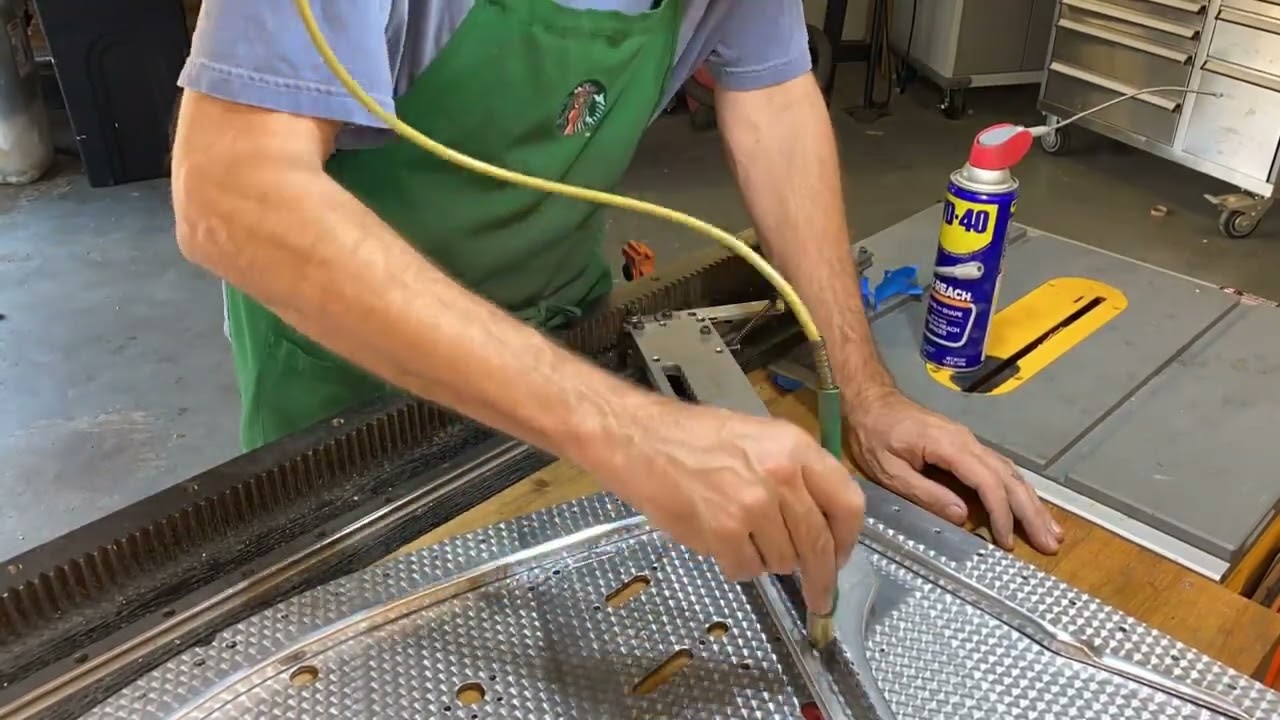 Engine Turning a Firewall for a 1928 Rolls Royce