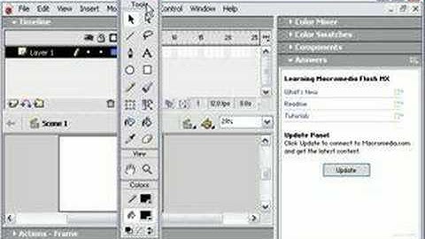 Interactive Urdu Tutorial Macromedia Flash MX - Interface1