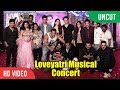 Uncut  loveyatri musical night with salman khan aayush sharma warina hussain arpita khan