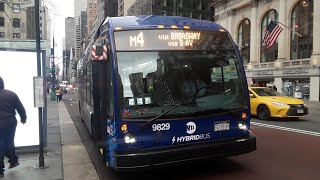 MTA NYC Bus: Almost 2 Hours Of Busfanning @ Bryant Park [M1, M2, M3, M4, M5, M42, M55, Q32, Express]