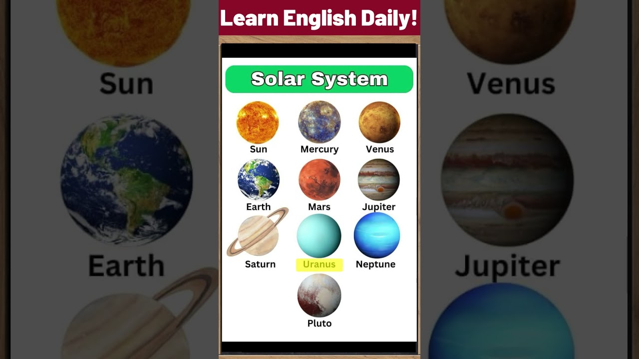 solar system vocabulary! 