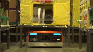 Amazon Warehouse Order Picking Robots
