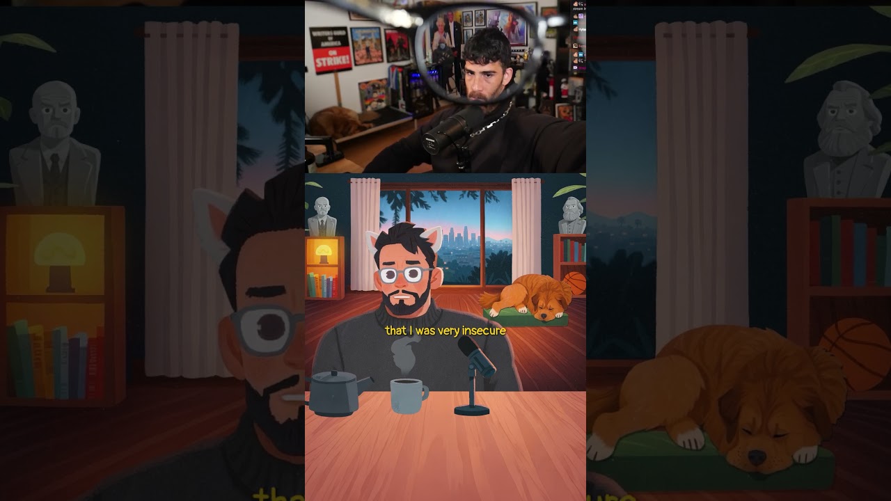 Hasan wears fake glasses? 