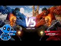 Hulk Blue, Ghost Rider Blue vs Hulk Red, Ghost Rider Red - Marvel vs Capcop Infinite