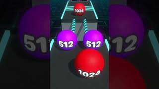 Crazy Ball Run 2048 - Night Mode Ball Merge All Levels Gameplay n3 android, ios  #ballgame #shorts screenshot 5