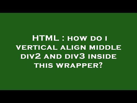 HTML : how