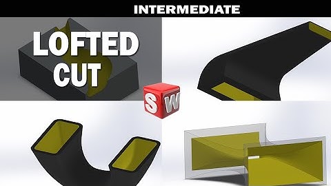 Solidworks Tutorial | Lofted Cut of different shapes and in different planes | 3d Modeling Tutorial