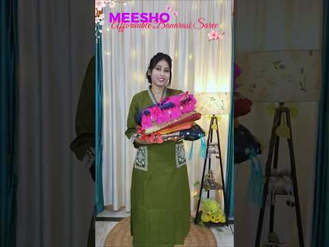 ✨Meesho Weddingwear Banarasi Saree ✨🥀#meesho #haul#youtubeshorts #trending #weddingsarees #sareehaul