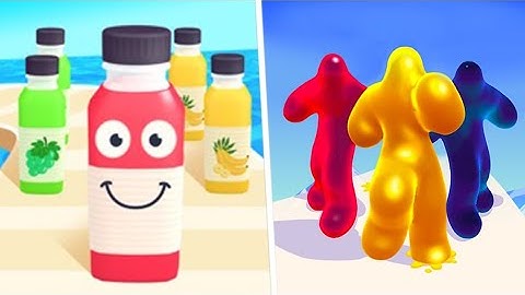 Gameplay Vs 🆚 Juice run game Vs Tall Man run game  iOS,Android Gameplay Level