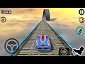 Impossible Car Tracks 3D: Blue Car Driving Stunts Sim Levels 7 to 10 Completed - Android GamePlay