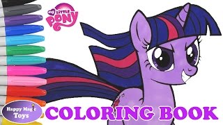 My Little Pony Coloring Book Twilight Sparkle Happy Magic Toys