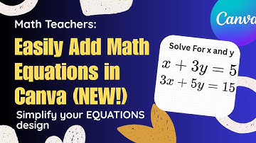 How to EASILY Add Equations & Formulas in Your Canva Designs (New!🔢)