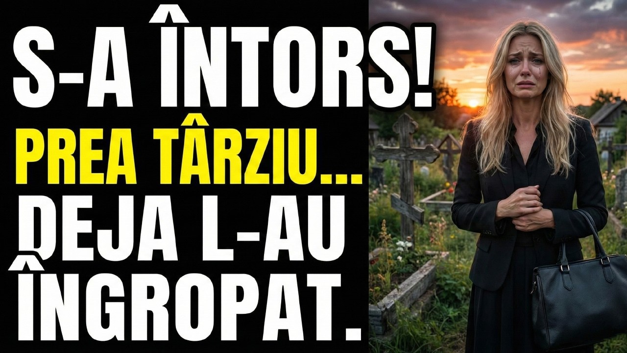 S-A ÎNTORS DUPĂ 12 ANI — IAR EL ERA DEJA ÎNMORMÂNTAT!