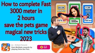 how to complete Fast 3000 meter save the pets game 2023 | English language tutorial 2023 screenshot 3