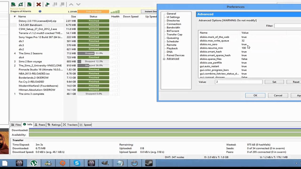 uTorrent 3 freeware screenshot