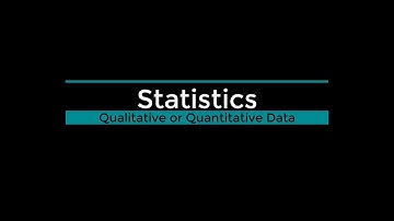 Statistics - Qualitative v. Quantitative Data