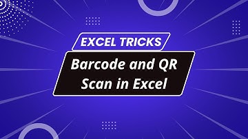 How To Create Bar Code and QR Scan | Excel Tricks
