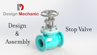 #67 How to design and assemble Stop Valve | Solidworks Tutorial | Assembly | Design Mechanic