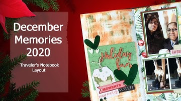 Multi Photos scrapbook Process /TN Layout / December Daily Memories  /Travelers notebook Cocoa Daisy