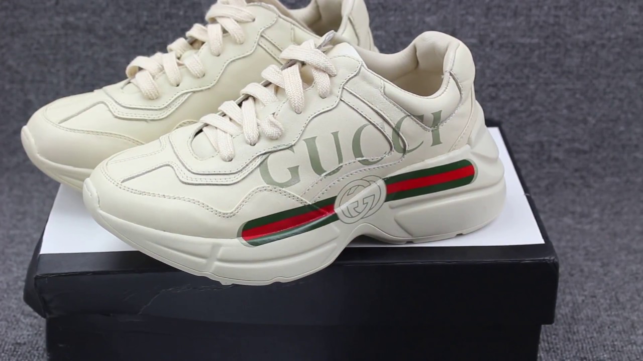 GUCCI RHYTON SNEAKER UNBOXING + BALENCIAGA TRIPLE S COMPARISON ...